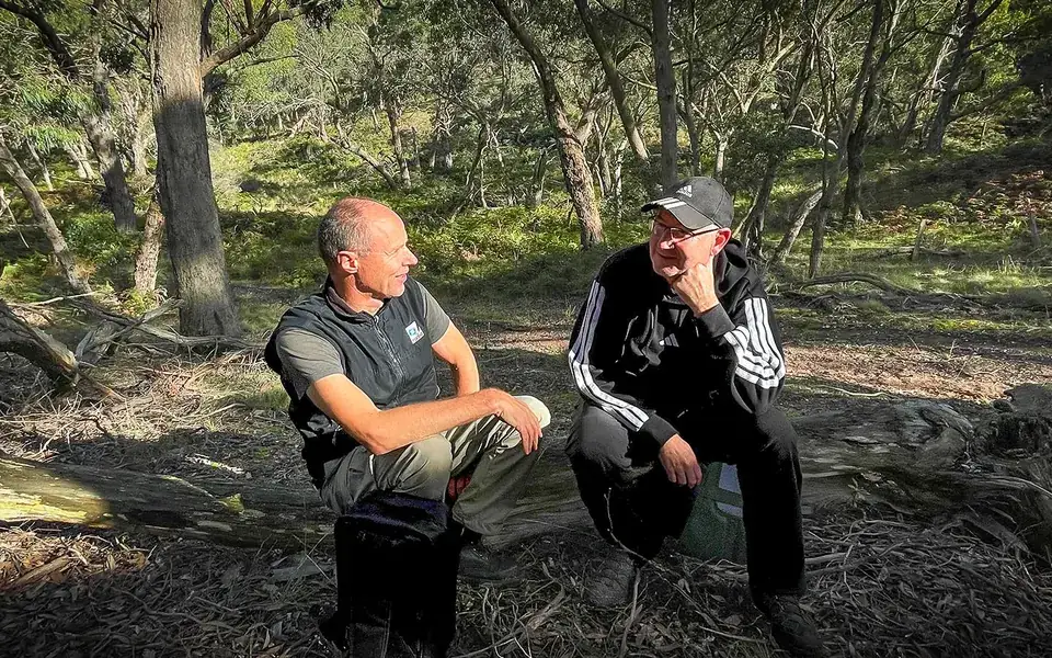 Mik og Christian i Bush studiet